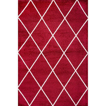 Cole Minimalist Diamond Trellis Area Rug